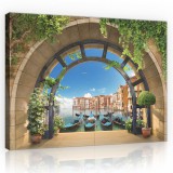 Consalnet Vászonkép, Gondolák, 100x75 cm méretben