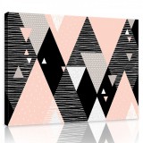 Consalnet Vászonkép, Háromszögek, 80x60 cm méretben
