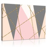 Consalnet Vászonkép, Háromszögek, 80x60 cm méretben
