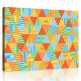 Consalnet Vászonkép, Háromszögek, 80x60 cm méretben