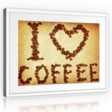 Consalnet Vászonkép, I love coffee, 100x75 cm méretben