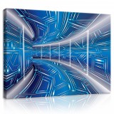 Consalnet Vászonkép, Kék Alagút, 100x75 cm méretben