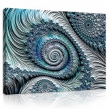 Consalnet Vászonkép, Kék spirál 80x60 cm méretben