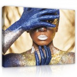 Consalnet Vászonkép, Kék takarás, 80x60 cm méretben