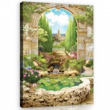 Consalnet Vászonkép, Kerti tavacska, 75x100 cm méretben