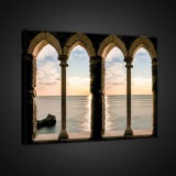 Consalnet Vászonkép, Kilátás a tengerre, 100x75 cm méretben