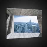 Consalnet Vászonkép, Kilátás New Yorkra, 100x75 cm méretben