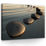 Consalnet Vászonkép, Kövek a parton, 100x75 cm méretben