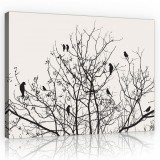 Consalnet Vászonkép, Madarak az ágakon, 100x75 cm méretben