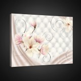 Consalnet Vászonkép, Magnólia bőr háttérrel, 80x60 cm méretben