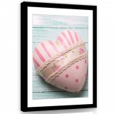 Consalnet Vászonkép, Mintás szív, 75x100 cm méretben