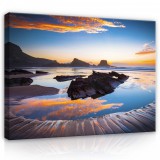 Consalnet Vászonkép, Naplemente az öbölben, 100x75 cm méretben