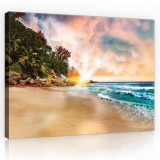 Consalnet Vászonkép, Napsütéses tengerpart, 100x75 cm méretben