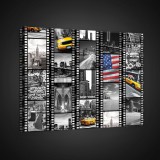 Consalnet Vászonkép, New York filmkockákon, 80x60 cm méretben