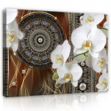 Consalnet Vászonkép, Orchidea mdalás háttérrel, 60x40 cm méretben