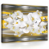 Consalnet Vászonkép, Orchideák absztrakt, 100x75 cm méretben