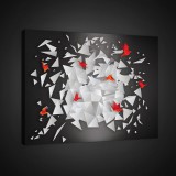 Consalnet Vászonkép, Origami madarak, 100x75 cm méretben