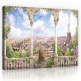 Consalnet Vászonkép, Párizsi látkép 80x60 cm méretben