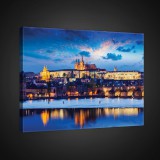 Consalnet Vászonkép, Prága este, 100x75 cm méretben