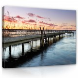 Consalnet Vászonkép, Stég a tavon, 100x75 cm méretben