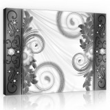 Consalnet Vászonkép, Szürke Absztrakt, 100x75 cm méretben