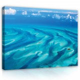 Consalnet Vászonkép, Tenger és az égbolt,a kék árnyalataival, 100x75 cm méretben