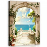 Consalnet Vászonkép, Terasz a tenger felett, 75x100 cm méretben