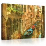 Consalnet Vászonkép, Velencei utcakép 80x60 cm méretben