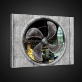 Consalnet Vászonkép, Ventillátor és a város fényei, 100x75 cm méretben