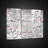 Consalnet Vászonkép, Virág minta, 100x75 cm méretben