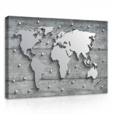 Consalnet Világ Térkép, vászonkép, 70x50 cm méretben