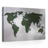 Consalnet Világ Térkép, vászonkép, 70x50 cm méretben