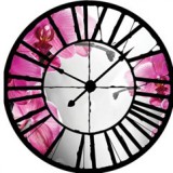 Consalnet Virág az óra mögött vlies poszter, fotótapéta 10155VEZ1 /208x208 cm/