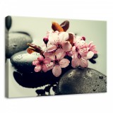 Consalnet Virág és zen, vászonkép, 70x50 cm méretben