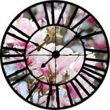 Consalnet Virágok az óra mögött vlies poszter, fotótapéta 20001VEZ1 /208x208 cm/