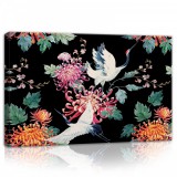 Consalnet Virágok és madarak, vászonkép, 60x40 cm méretben