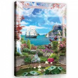 Consalnet Vitorlás hajó, vászonkép, 40x60 cm méretben