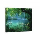 Consalnet Vízesés az erdőben, vászonkép, 60x40 cm méretben