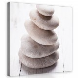 Consalnet Zen kövek, vászonkép 80x80 cm méretben