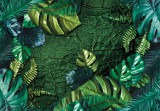 Consalnet Zöld levelek poszter, fotótapéta, Vlies (104 x 70,5 cm)
