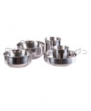 COOK SET STAINLESS STEEL 5-PCS. - Főzőedény készlet, rozsdamentes acél, 5db-os