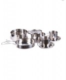 COOK SET STAINLESS STEEL 8-PCS. - Főzőedény készlet, rozsdamentes acél, 8 db-os