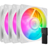 Cooler Master Mobius 120P ARGB 120mm Rendszerhűtő ventilátor 3db - Fehér (MFZ-M2DW-243P2-R1)
