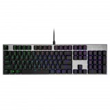 Cooler Master SK652 TTC Low Profile Mechanical Red kapcsolós US billentyűzet fekete (SK-652-GKTR1-US) (SK-652-GKTR1-US) - Billentyűzet