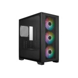 COOLERMASTER Cooler Master Elite 301 microATX minitorony számítógépház, ARGB ventilátorok, fekete - E301-KGNN-S00