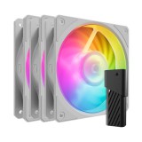COOLERMASTER Fan Cooler Master - Case Fan - 12cm - Mobius 120P ARGB White 3-Pack Fan Kit - MFZ-M2DW-243P2-R1