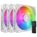 COOLERMASTER Fan Cooler Master - Case Fan - 12cm - SickleFlow Edge 120 ARGB 3-Pack White Edition - MFX-B2DW-253P2-R2
