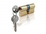 CORBIN Cilinder, zárbetét 30+35mm, bronz rugók,    DIN szabv., 5 csapos kulcs, fényes króm szín