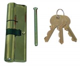 CORBIN Cilinder zárbetét 45+55mm, bronz rugók,    DIN szabv., 5 csapos kulcs, fényes króm szín