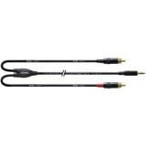 Cordial CFY 3 WCC Y-Adapter 3m fekete 3,5mm Jack apa - 2x RCA apa kábel (CFY_3_WCC)